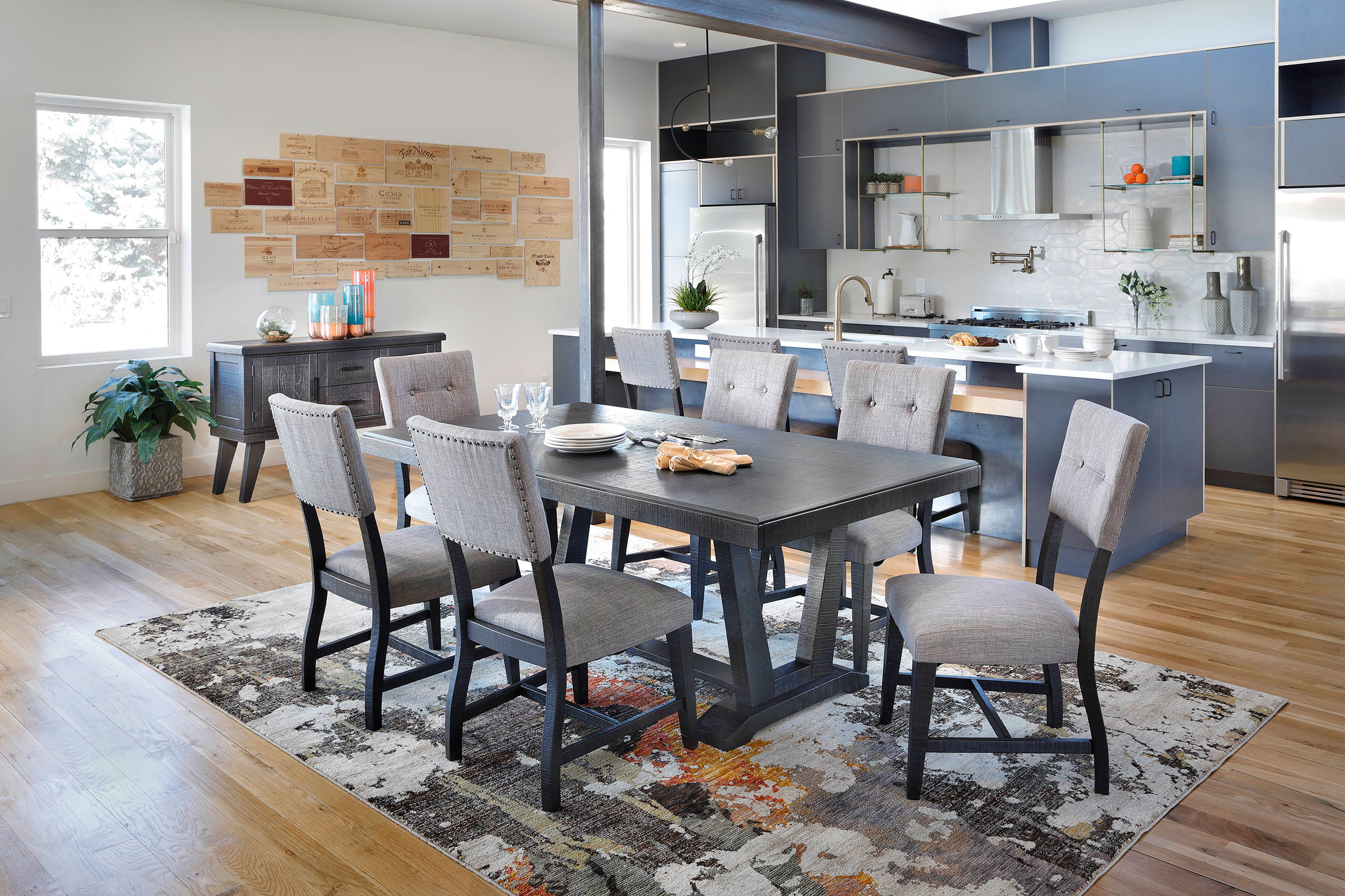 Modern Dining with Castle Rock Dining Set
