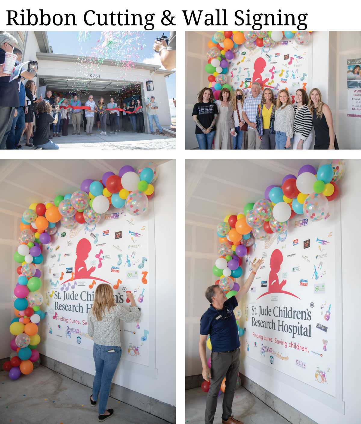 Ribbon Cutting and Wall Signing for the St. Jude Colorado Springs Home