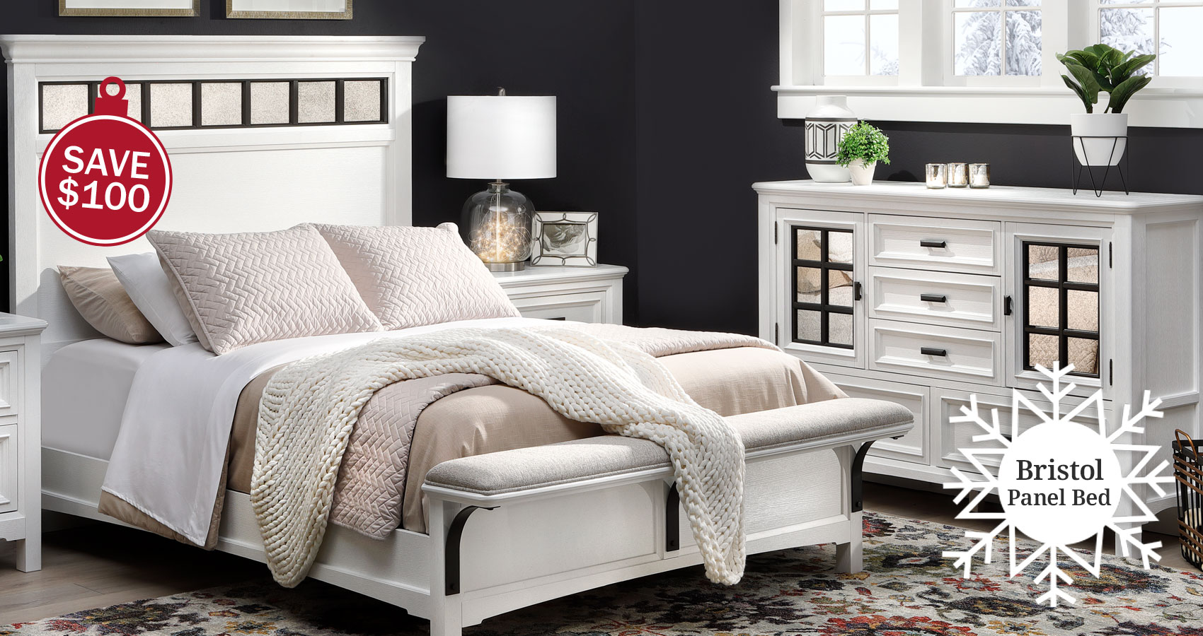 Bristol Panel Bed. Save $200. 