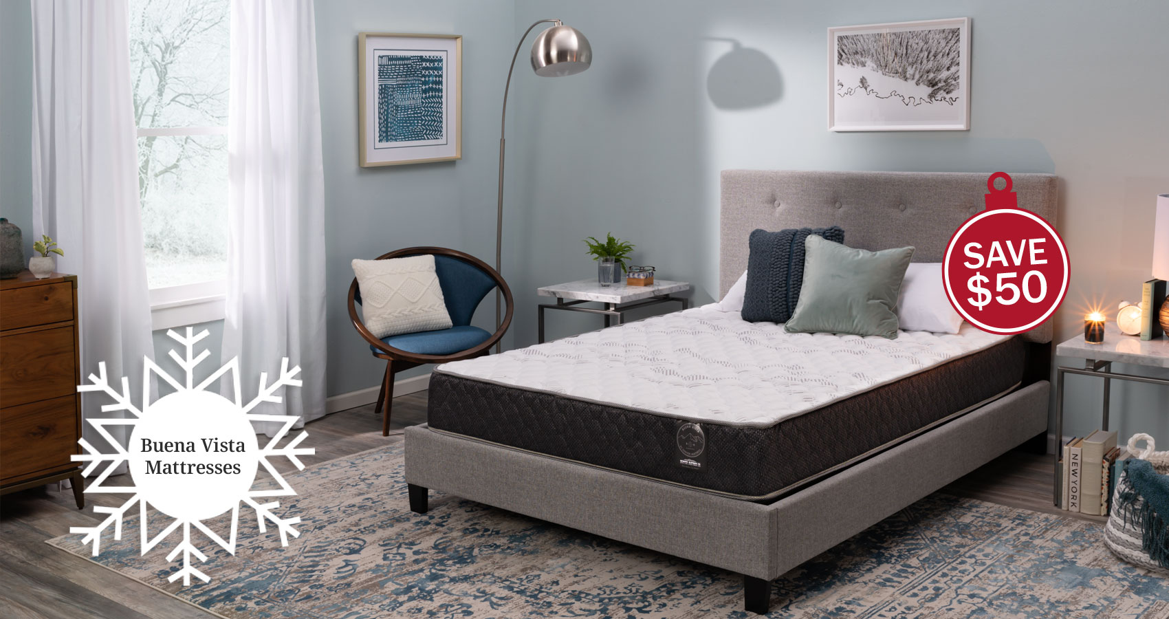 Buena Vista Mattresses. Save $50. 