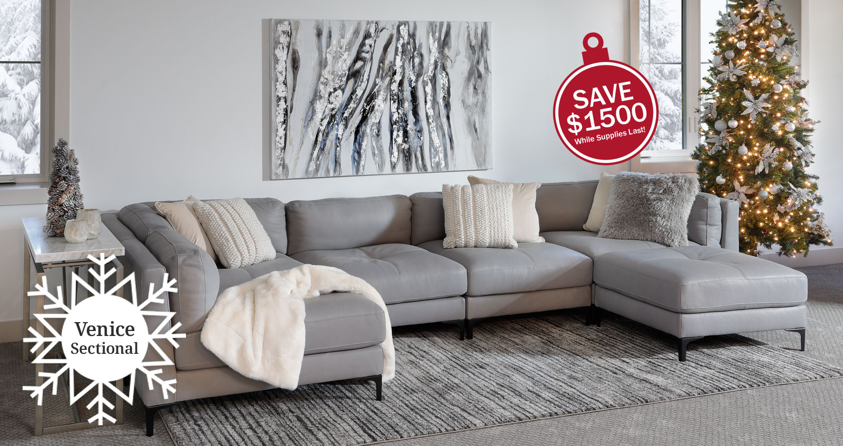 Venice Sectional. Save $1500 While Supplies Last