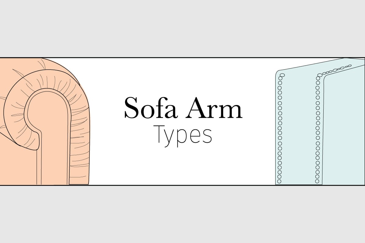 Furniture Glossary Sofa Arm Types