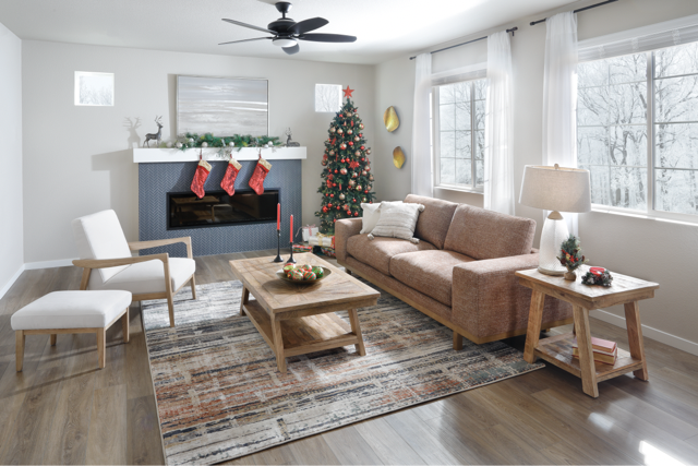 Laguna Sofa in Christmas Living Room