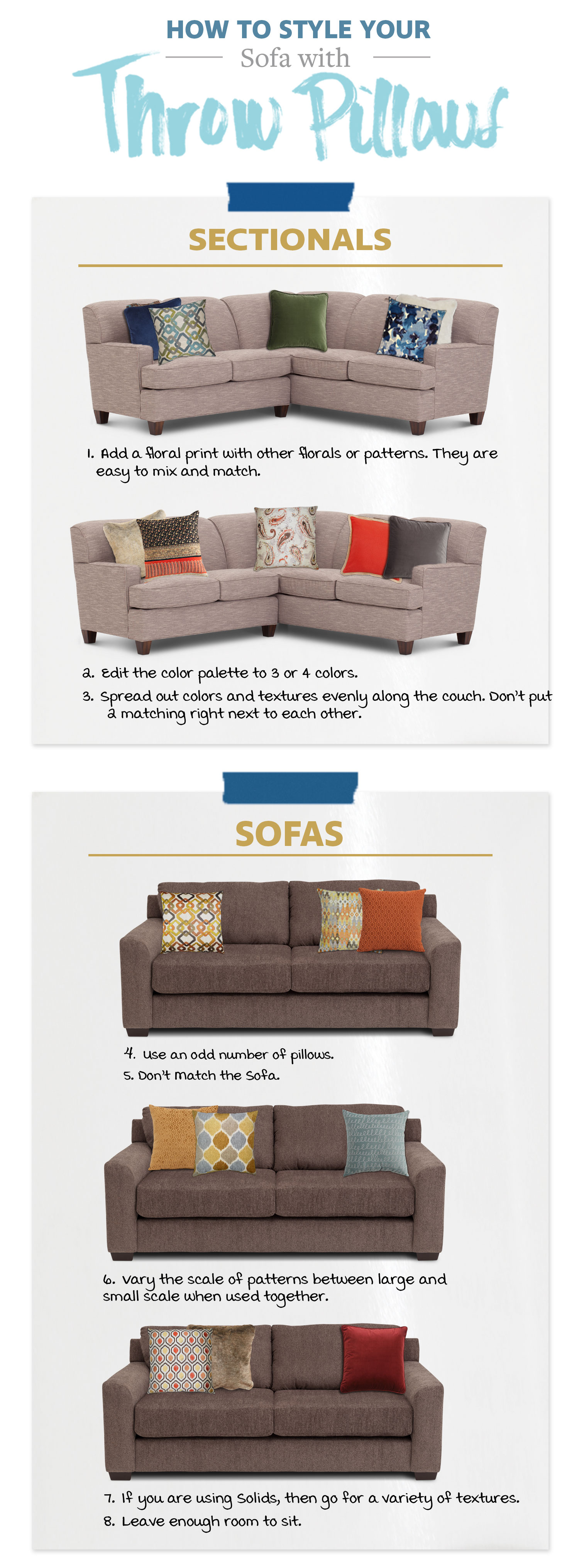 How to Style Throw Pillows Couch