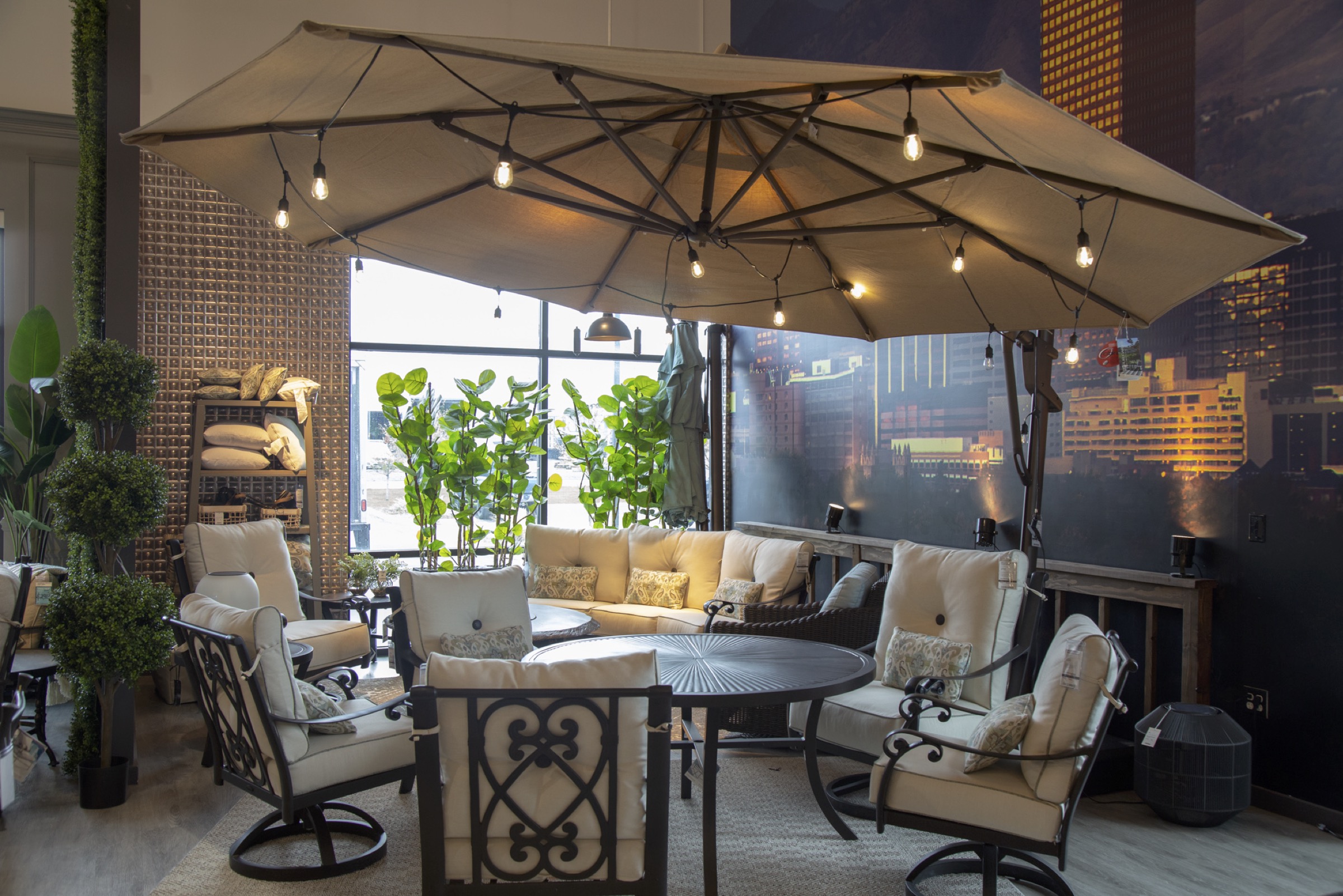 Patio Furniture Selection at the Showroom by Furniture Row